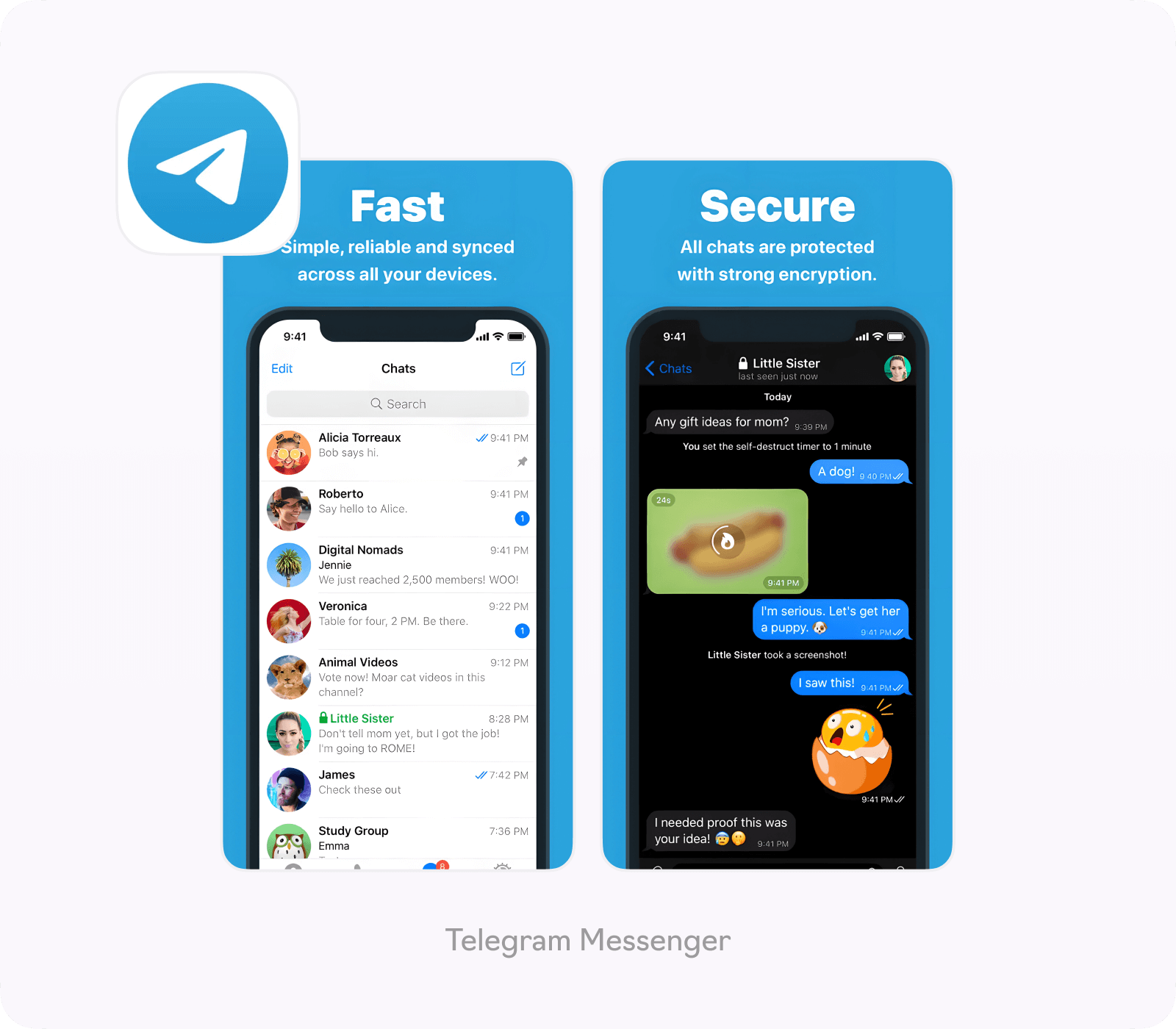 Конкуренты Instagram: Telegram