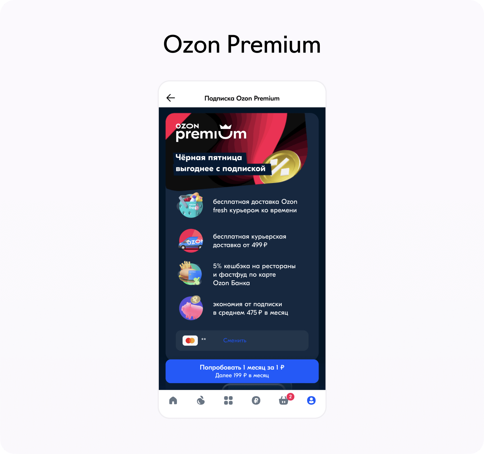 Уникальные механики Ozon: Ozon Premium