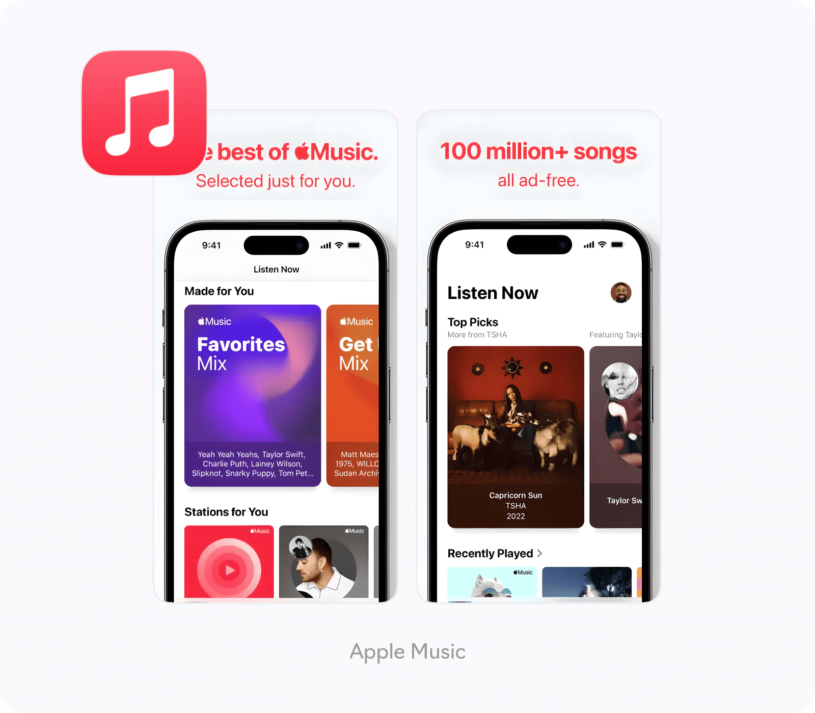 Конкуренты Spotify, apple music