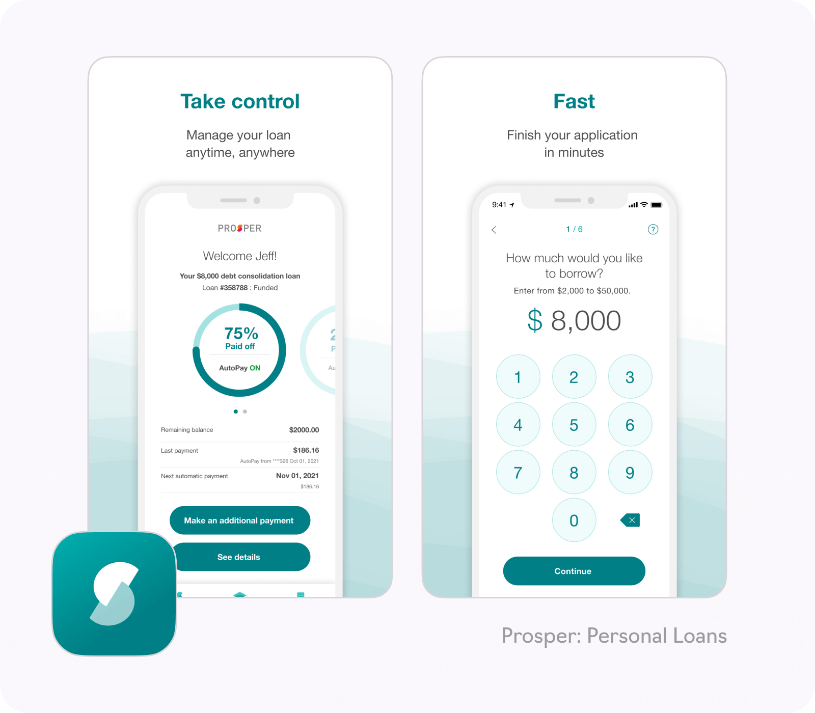 Примеры приложений для кредитования: Prosper