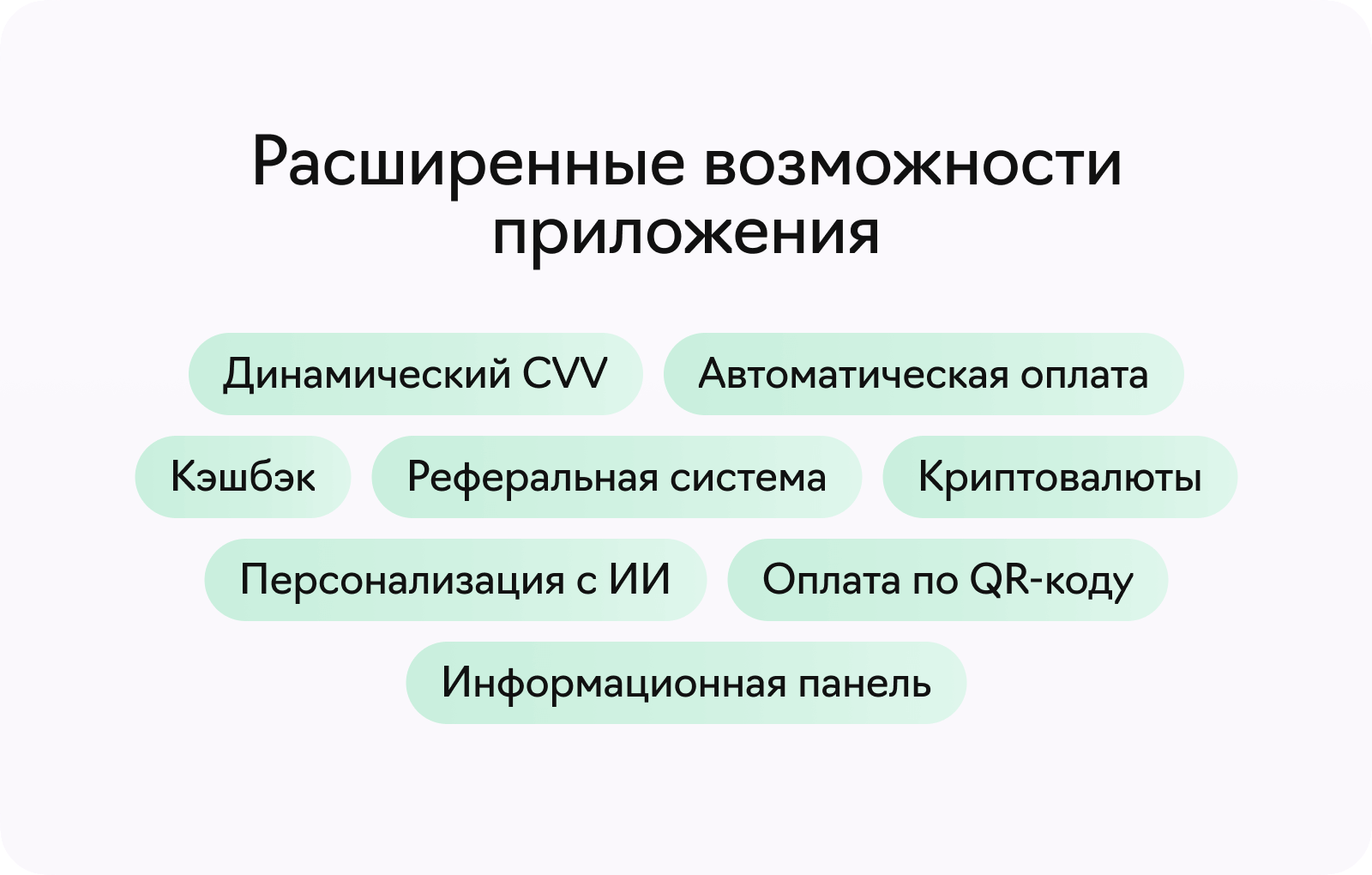 Расширенные возможности Neobank