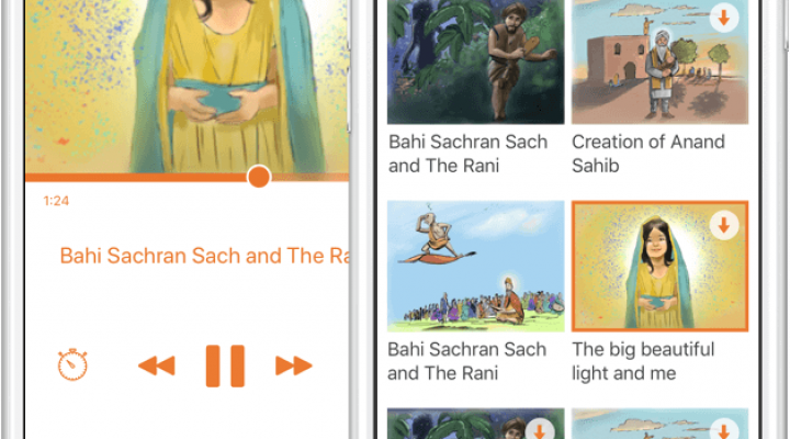 Sikhnet Sikhnet Audio Stories for Kids App Development & Design | Live Typing
